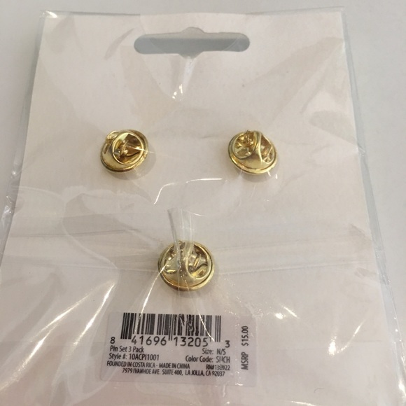 Pura Vida pins NWT in original bag 3 pins in pkg - Picture 2 of 2